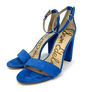 Blue Sam Edelman Yaro Suede Block Heel Sandal